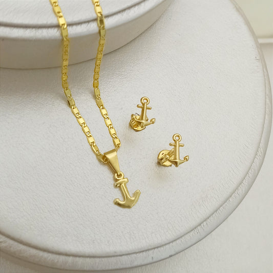 Set Cadena, dije y topitos Ancla