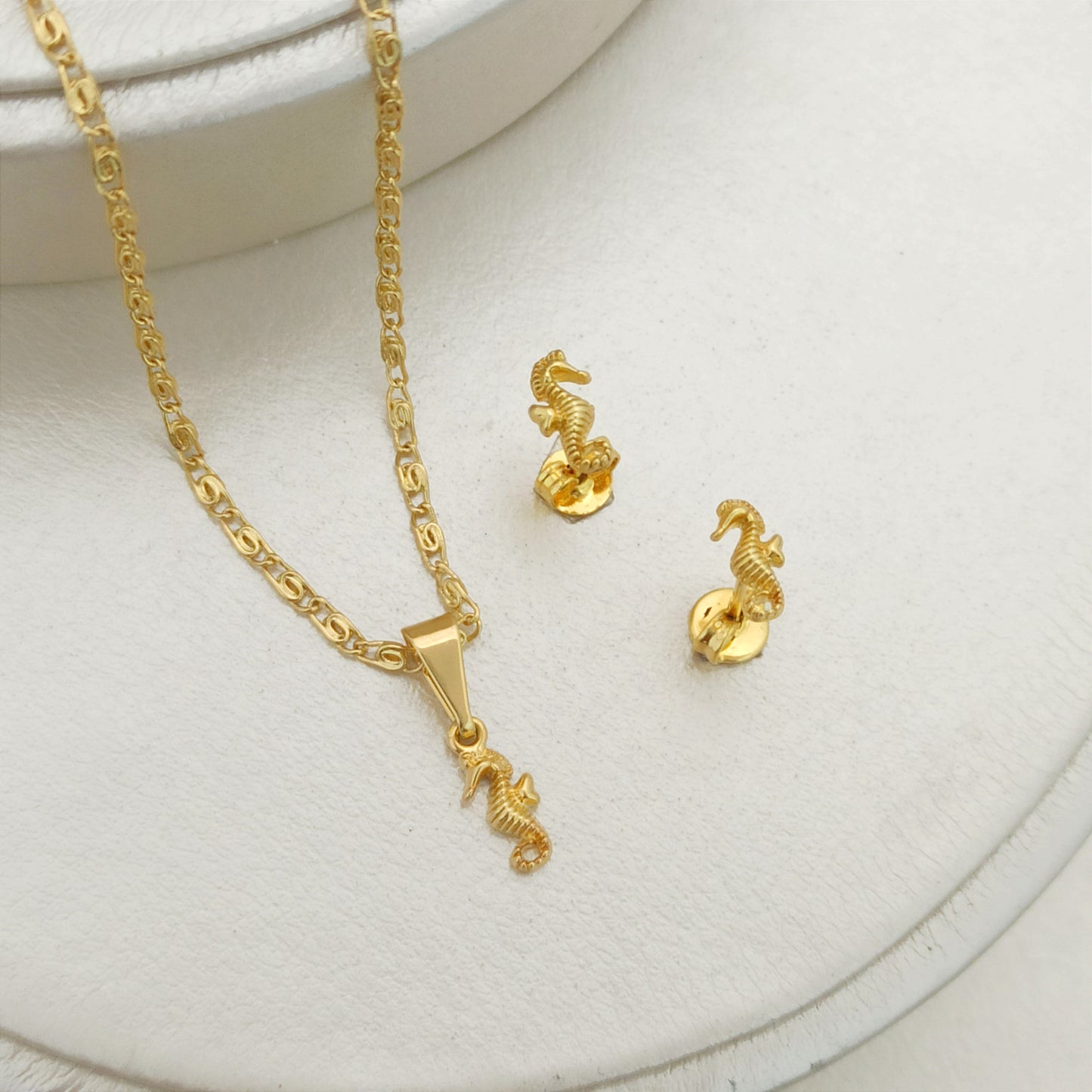 Set Cadena, Dije y topitos Caballito de Mar