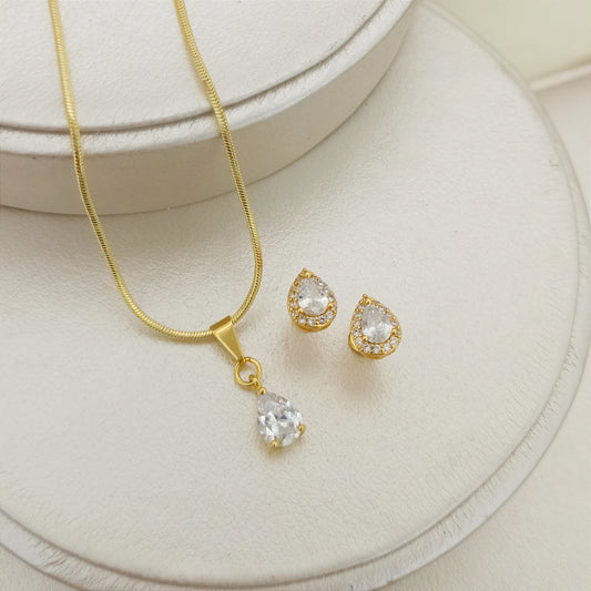 Set Cadena, Dije y topitos Gota de Diamante