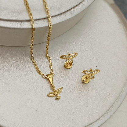 Set Cadena, dije y topitos Paloma