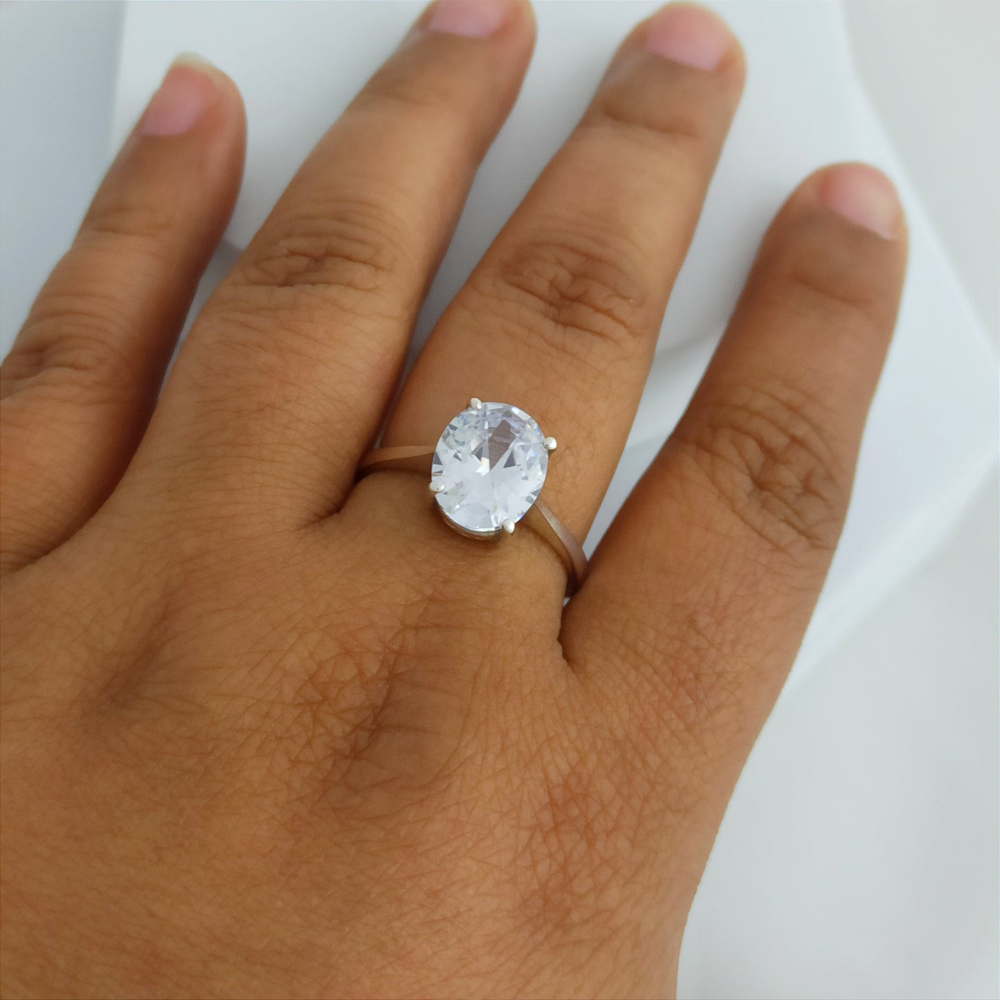 A Compromiso Piedra oval Grande