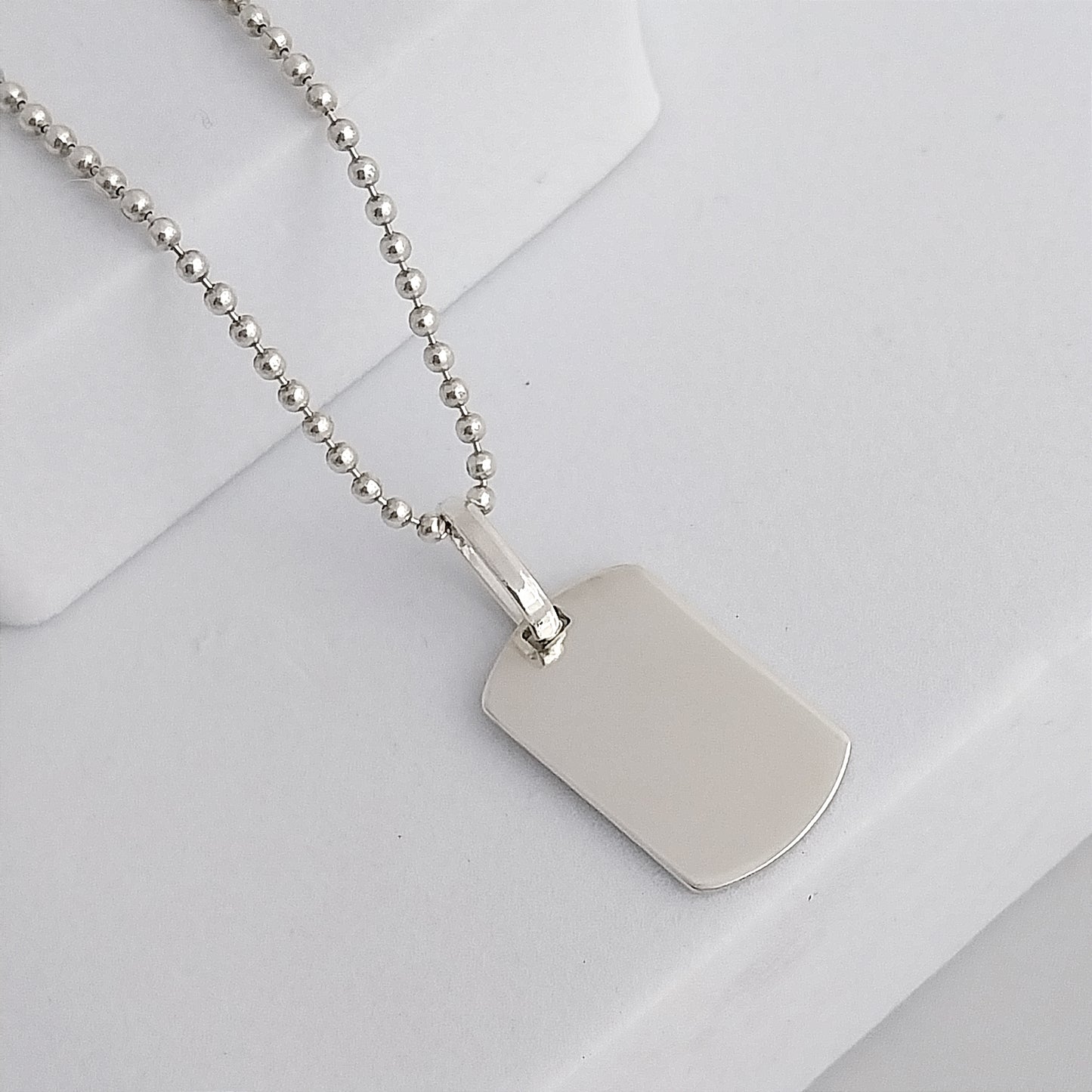 Conjunto cadena y placa militar Pequeña