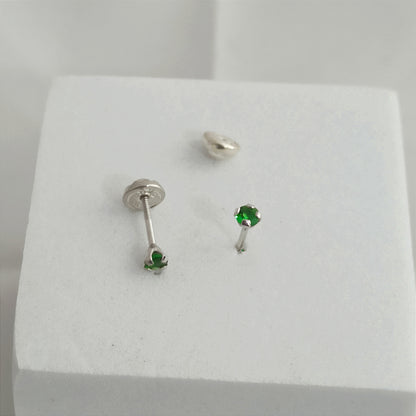 JP30904V - Topito Circon Verde 4mm