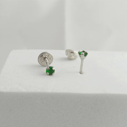 JP30904V - Topito Circon Verde 4mm