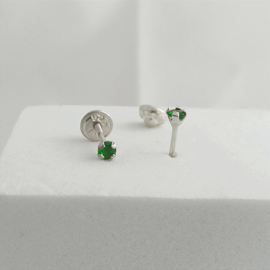 JP30904V - Topito Circon Verde 4mm