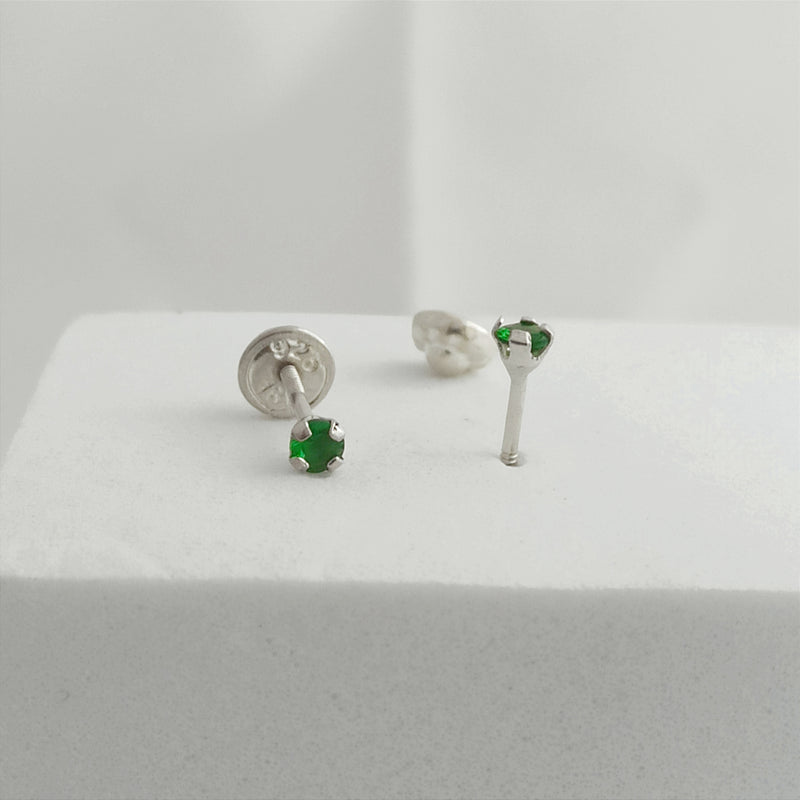 JP30904V - Topito Circon Verde 4mm