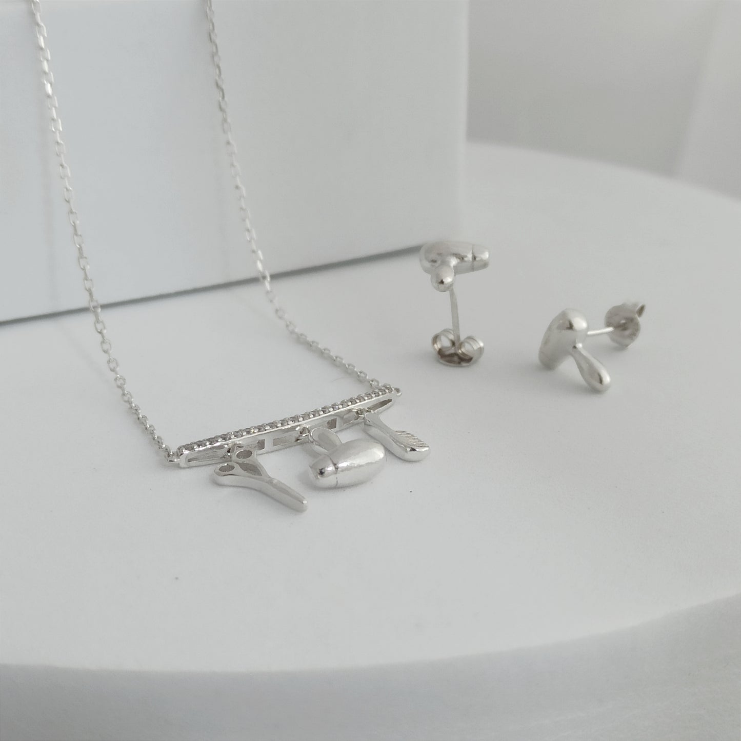 JP61902 - Conjunto Estilista Cadena dije y aretes