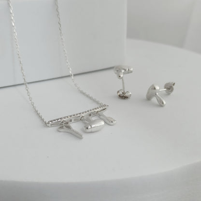 JP61902 - Conjunto Estilista Cadena dije y aretes