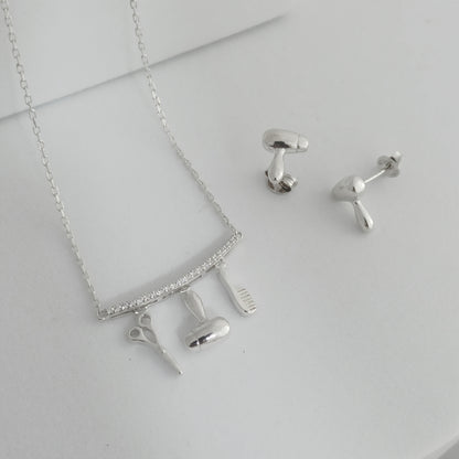 JP61902 - Conjunto Estilista Cadena dije y aretes