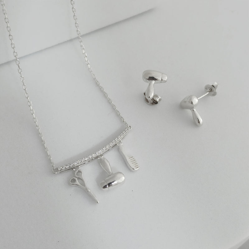 JP61902 - Conjunto Estilista Cadena dije y aretes
