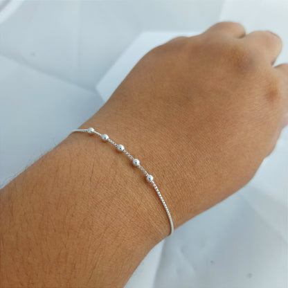 JP56011 - Pulsera Veneciana con Balin de 18cm de largo