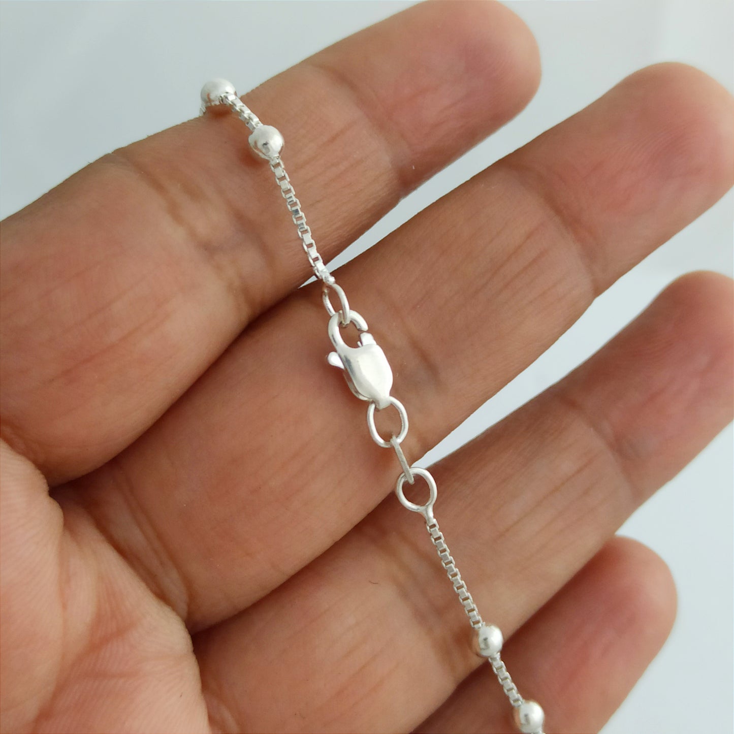 JP56011 - Pulsera Veneciana con Balin de 18cm de largo
