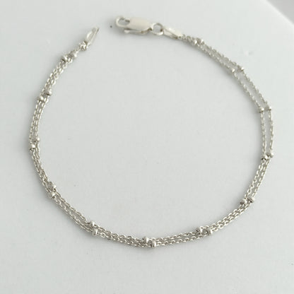 JP56013 - Pulsera Aros con balin 2mm y 18cm