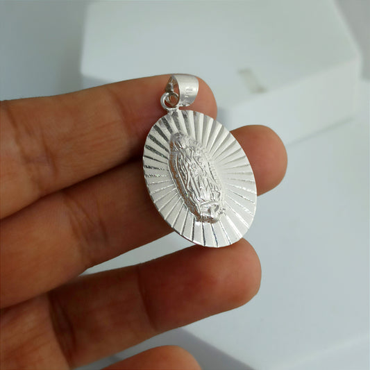 JP24465 - Dije Virgen Guadalupe Tallada Grande