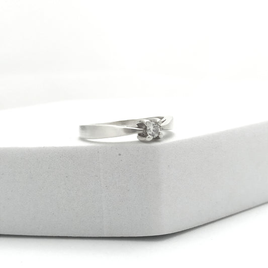 Anillo de Compromiso Midi Circon 4mm