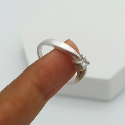 Anillo de Compromiso Midi Circon 4mm