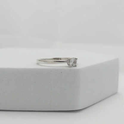 Anillo de Compromiso Midi Circon Redondo