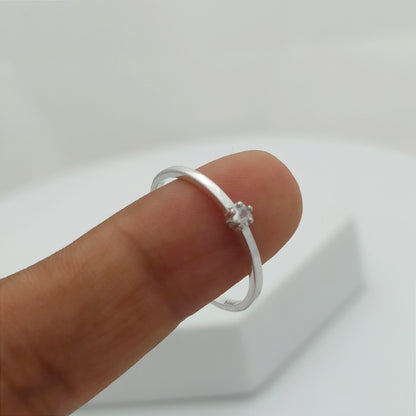 Anillo de Compromiso Midi con Micro Circon