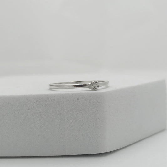 Anillo de Compromiso Midi con Micro Circon