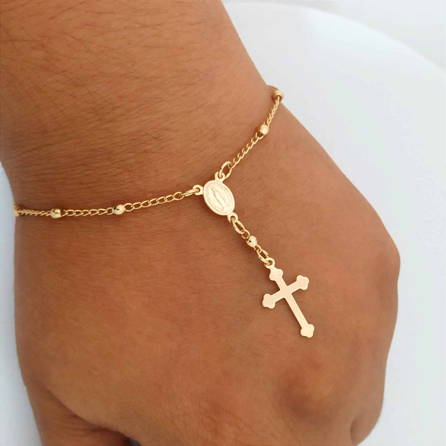 J53046 - P Denario con Virgen Milagrosa de 18.5cm
