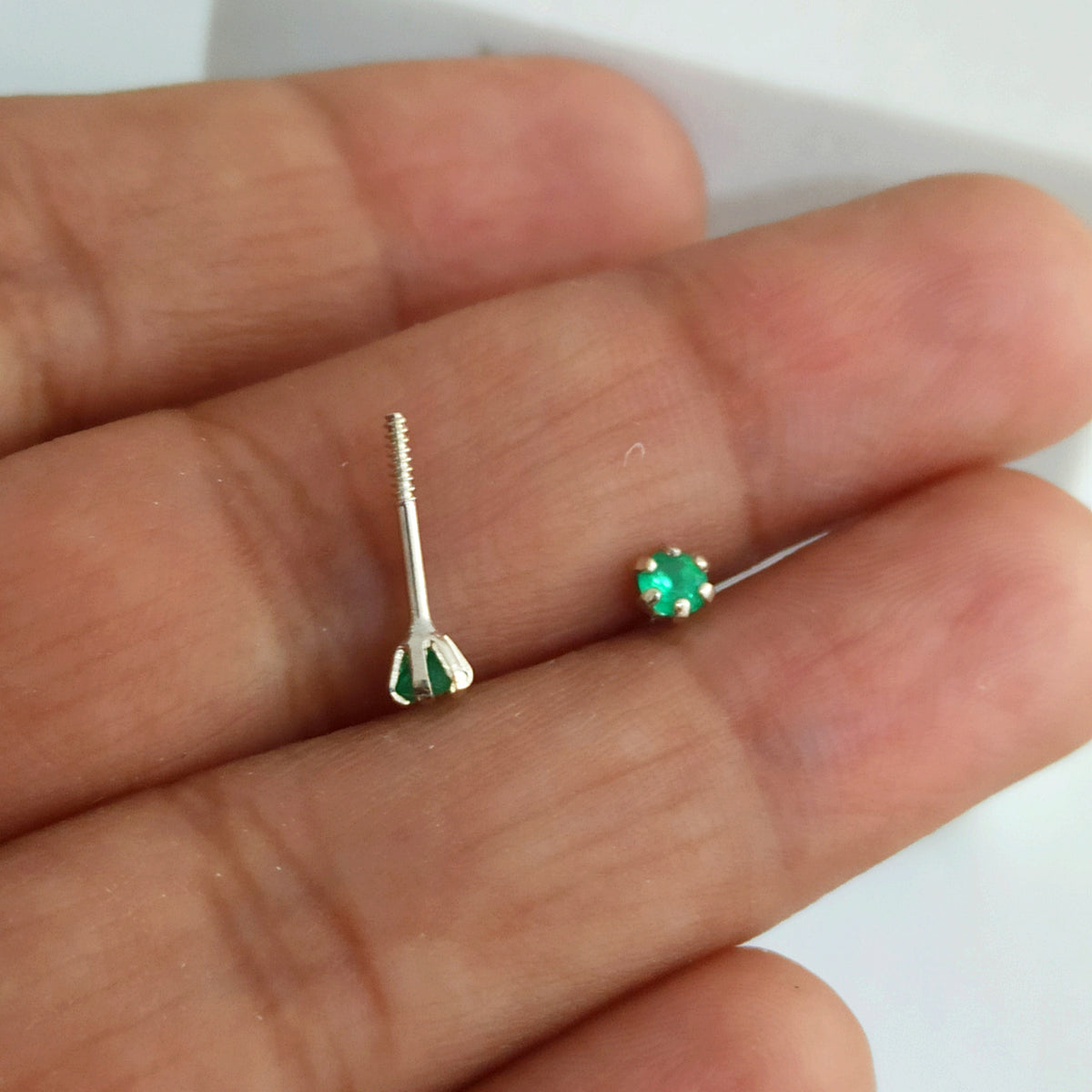 JP37300 - Topitos Esmeralda Moralla 3mm