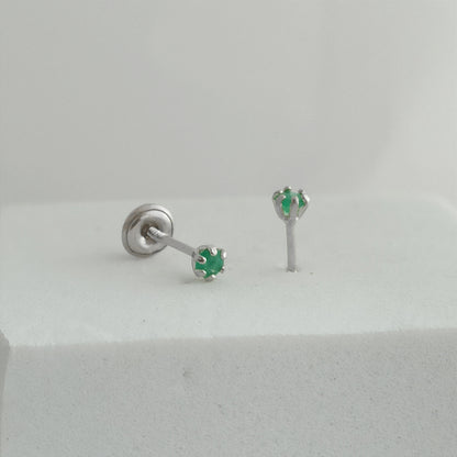 JP37300 - Topitos Esmeralda Moralla 3mm