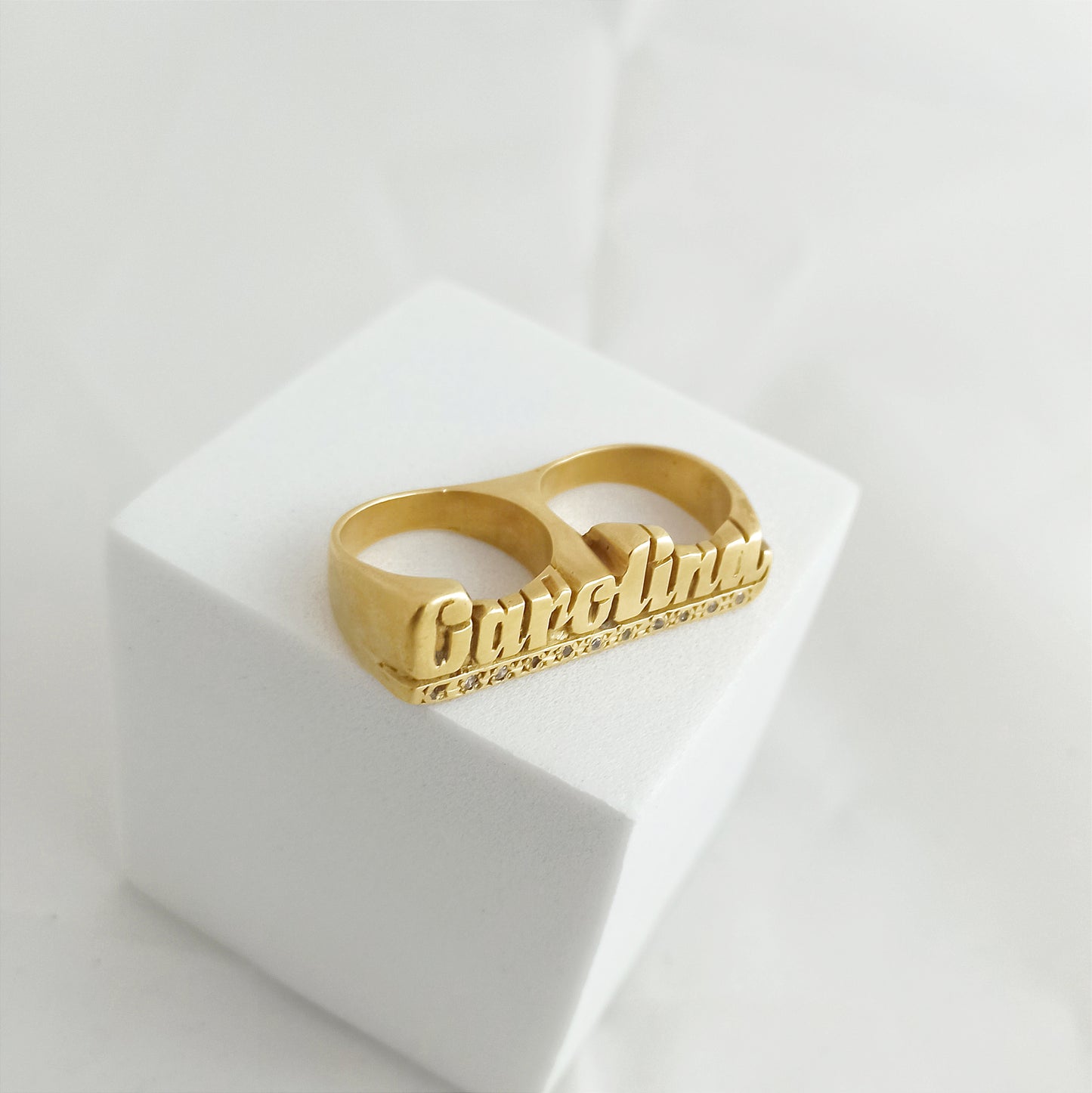 JY10000 - Anillo de Nombre estilo Manopla