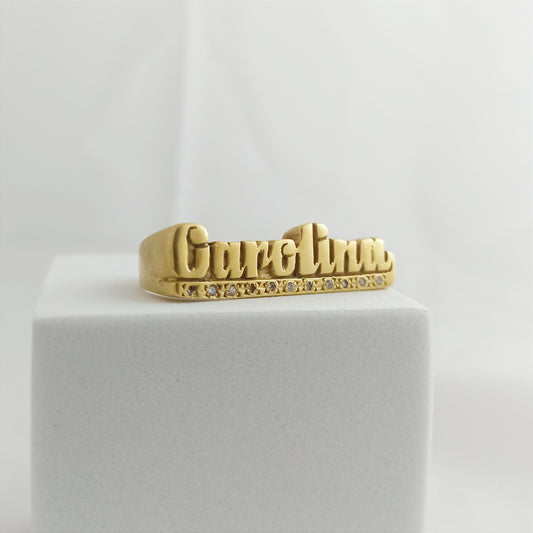 JY10000 - Anillo de Nombre estilo Manopla