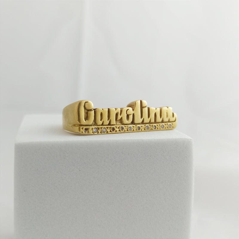 JY10000 - Anillo de Nombre estilo Manopla