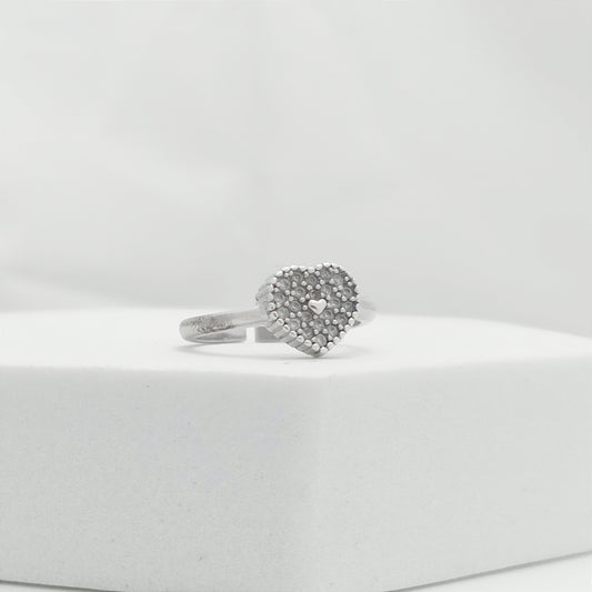 Anillo Corazón con Circones