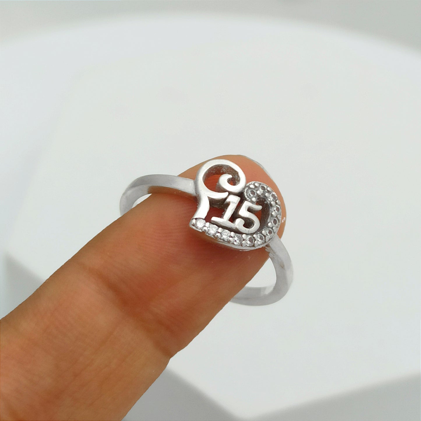 Anillo Corazón de 15