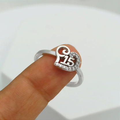 Anillo Corazón de 15