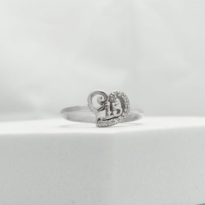 Anillo Corazón de 15