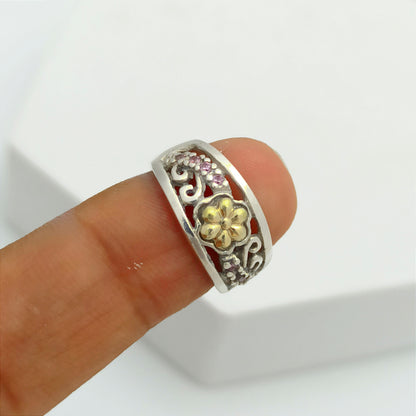 Anillo Jardin con Flores