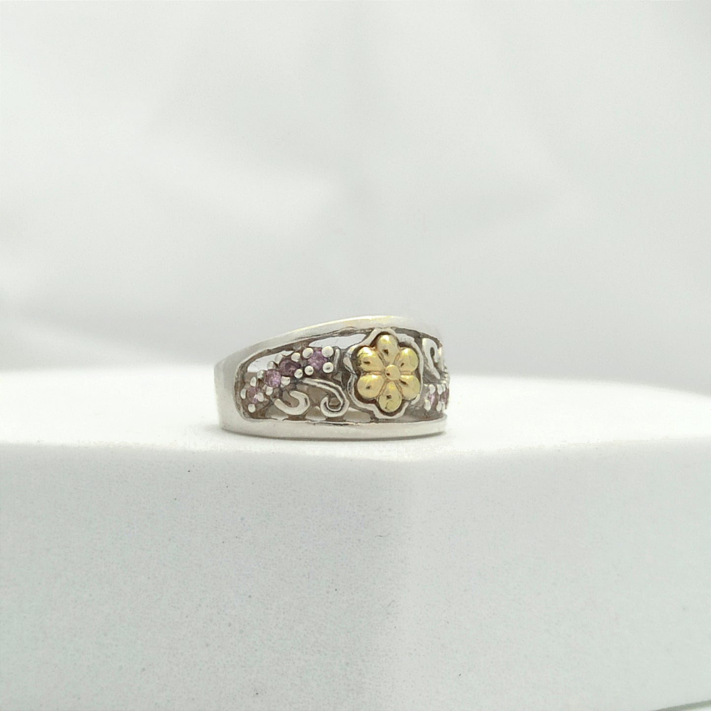 Anillo Jardin con Flores