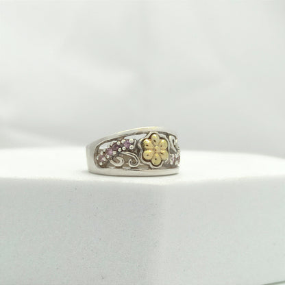 Anillo Jardin con Flores