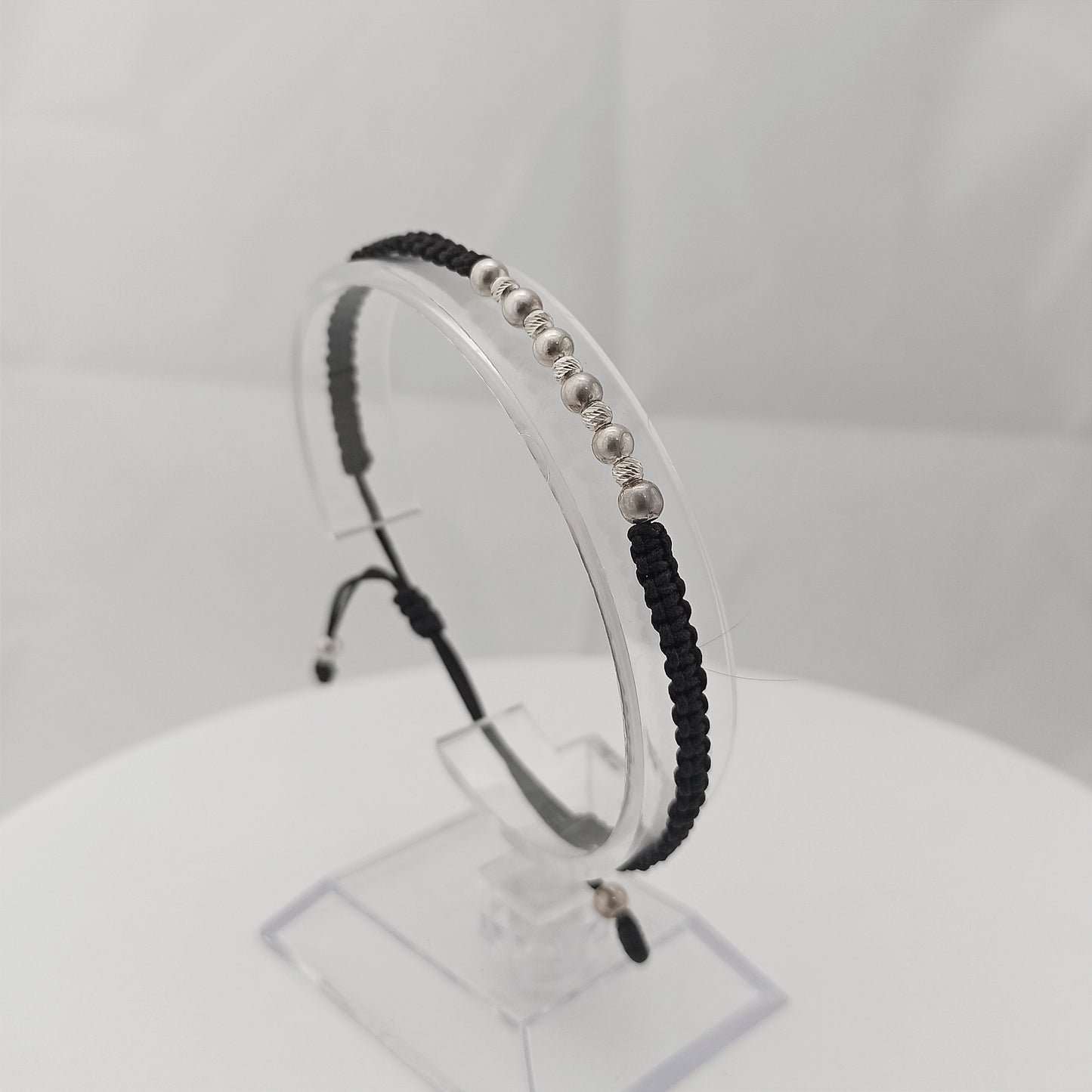 MPE09 - Manilla Intercalda con Balines lisos y Diamantados