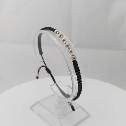 MPE09 - Manilla Intercalda con Balines lisos y Diamantados