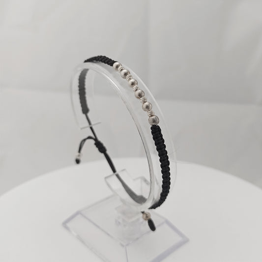 MPE09 - Manilla Intercalda con Balines lisos y Diamantados