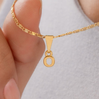 26360O - Dije Silueta Letra O Lisa Mini