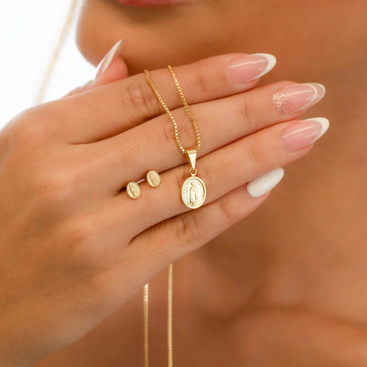 Set Virgen Guadalupe - Cadena, Dije y Topitos