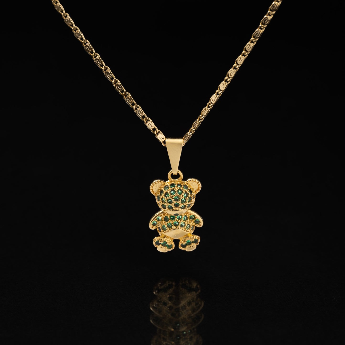 23257V - Dije Crystal Bear P Verde