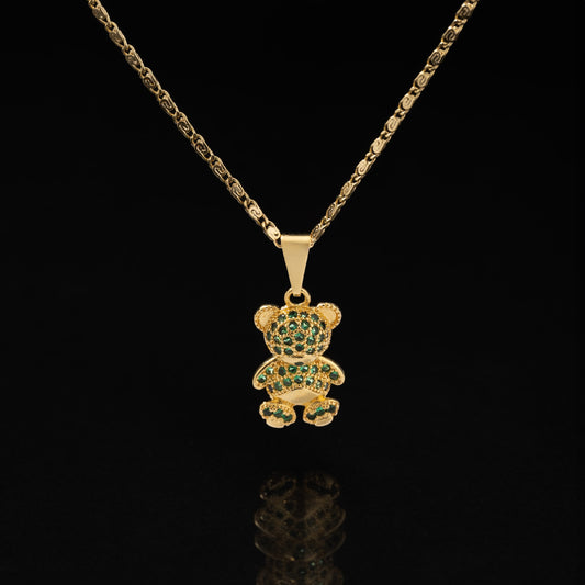 23257V - Dije Crystal Bear P Verde