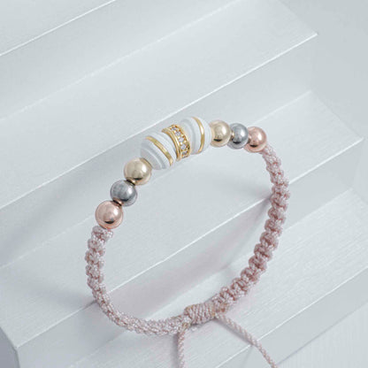 22799C - Herraje Rondel Circonias 1 Linea 8 mm Cristal