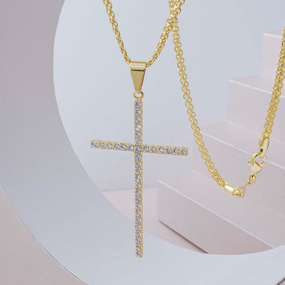 23136 - Dije Cruz Sparkle 5 Cms