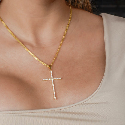 23136 - Dije Cruz Sparkle 5 Cms