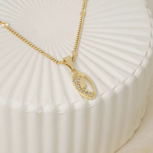 23147C - Dije Virgen Niña Cristal