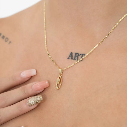 23147C - Dije Virgen Niña Cristal