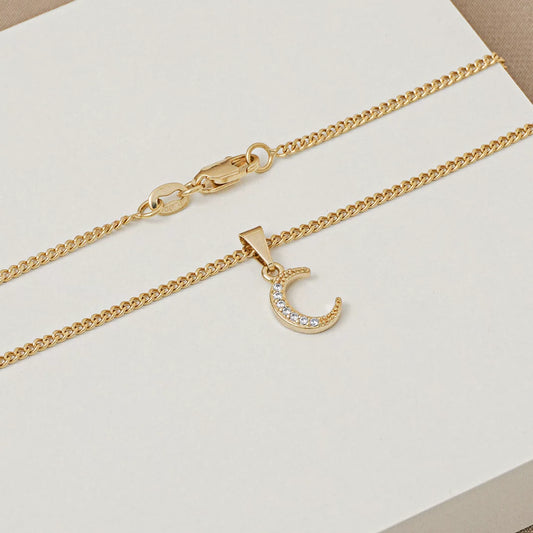 23166 - Dije Media Luna Circonias