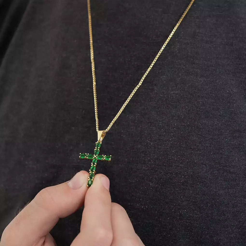 23188 - Dije Cruz Emerald